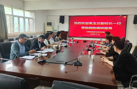 校党委常委、副校长高玉兰调研计算机科学与技术学院博士授权点申报工作